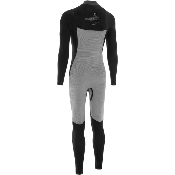 2026 Nyord Männer Solu Yulex 4/3mm Brustreißverschluss Neoprenanzug SOLM43001 - Black